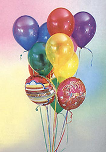  Adana iek online iek siparii  19 adet karisik renkte uan balon buketi