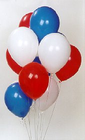 Adana iekiler  17 adet renkli karisik uan balon buketi