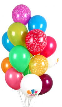  Adana hediye iek yolla  30 adet uan balon buketi demeti renkli