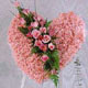 kalp pano karankil ve güller   Adana internetten çiçek siparişi 
