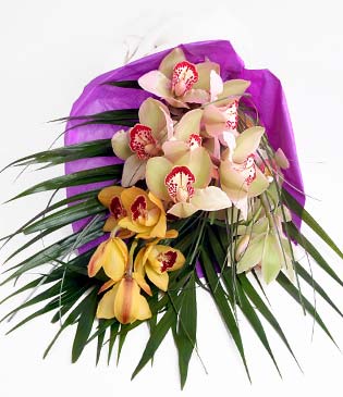  Adana cicekciler , cicek siparisi  1 adet dal orkide buket halinde sunulmakta