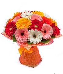 Renkli gerbera buketi  Adana anneler günü çiçek yolla 