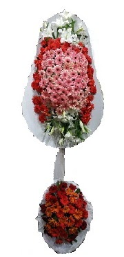 çift katlı düğün açılış sepeti  Adana internetten çiçek satışı 