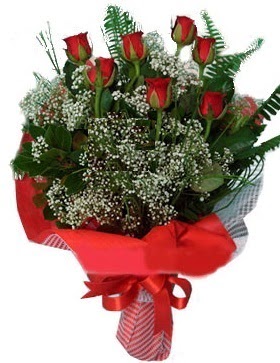 7 kırmızı gül buketi  Adana çiçek servisi , çiçekçi adresleri 