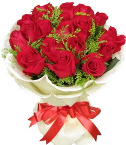 19 adet kırmızı gülden buket tanzimi  Adana çiçek servisi , çiçekçi adresleri 
