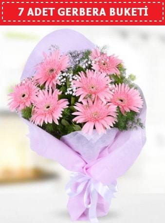 Pembe Gerbera Buketi  Adana çiçek , çiçekçi , çiçekçilik 