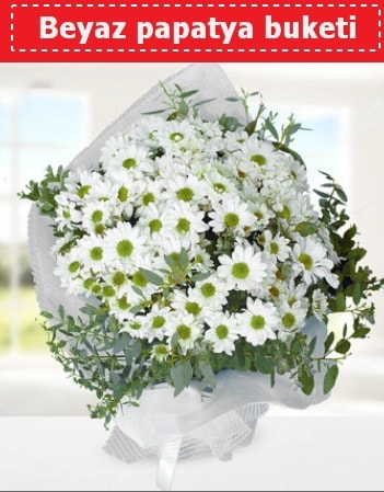 Beyaz Papatya Buketi  Adana 14 şubat sevgililer günü çiçek 
